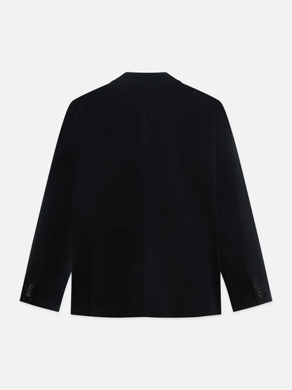 Pierce Embroidered Velvet Peak Lapel Blazer