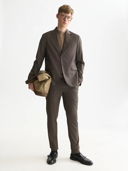 Mott Tailored Structured Yarn-Dyed Chino