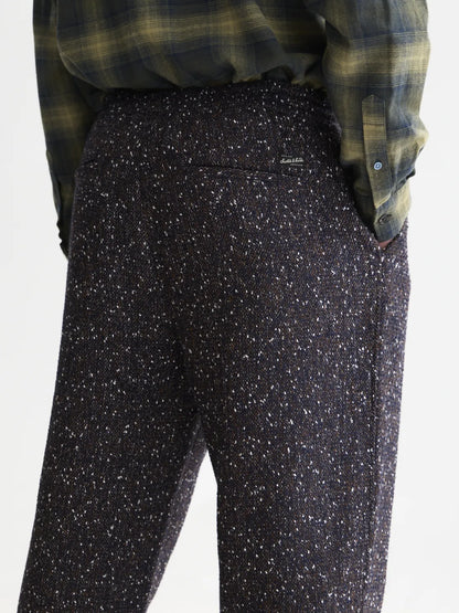 Oliver Wool-Blend Tweed Pleated Pants