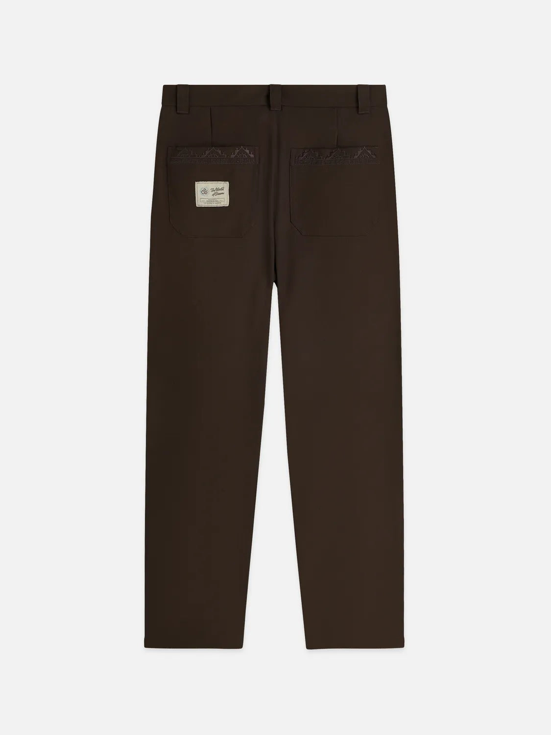 Harper Embroidered Wool-Blend Worker Pant