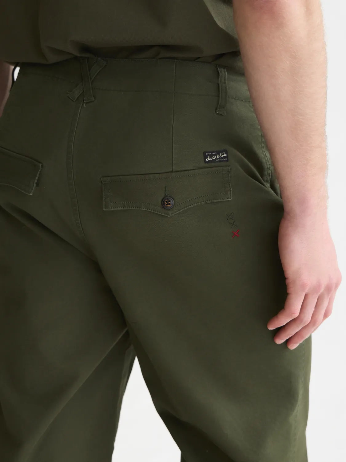 Pitch Peached Cotton-Blend Chino