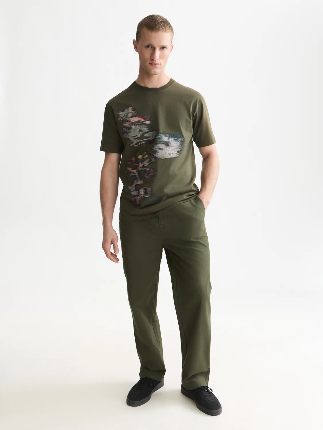 Pitch Peached Cotton-Blend Chino