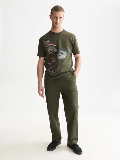 Pitch Peached Cotton-Blend Chino