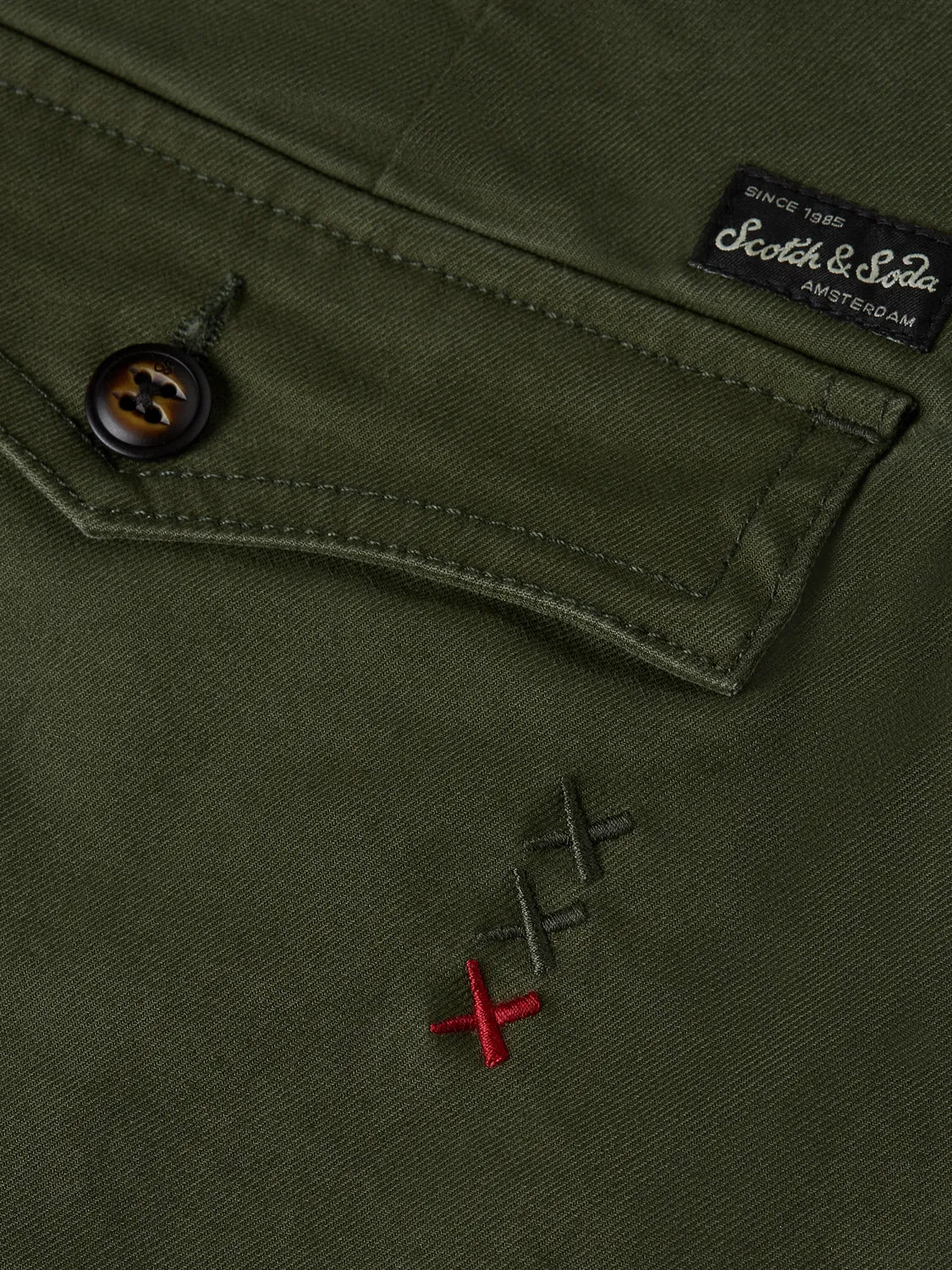 Pitch Peached Cotton-Blend Chino