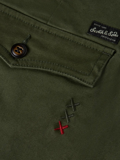 Pitch Peached Cotton-Blend Chino