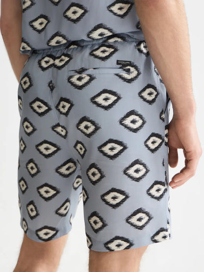 Fave Printed Tencel Relaxed-Fit Bermuda Shorts