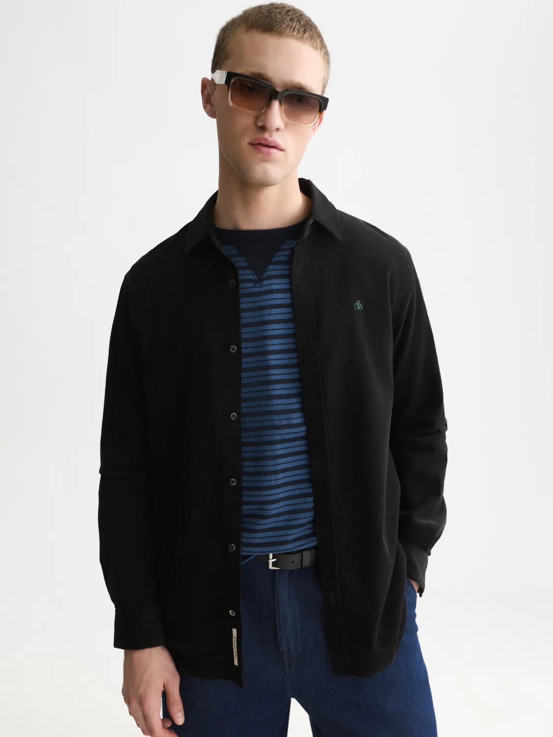 Fine Corduroy Regular-Fit Shirt