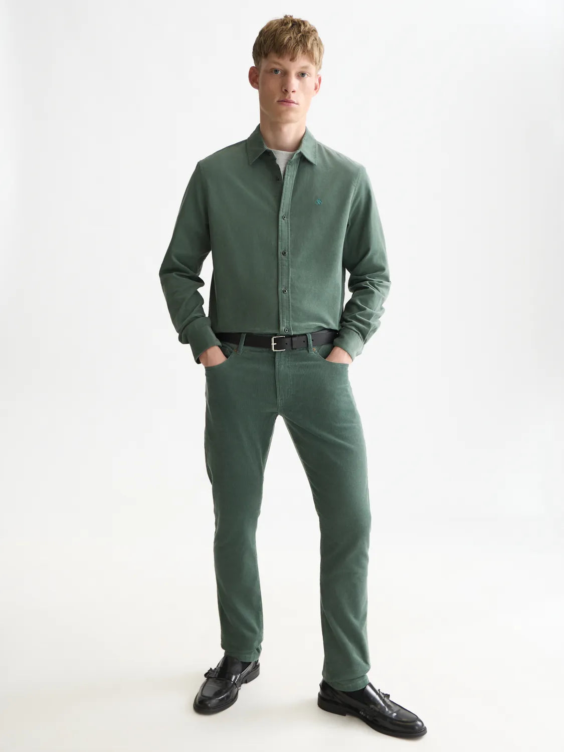 Fine Corduroy Regular-Fit Shirt