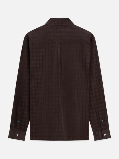 Corduroy Checked Relaxed-Fit Shirts