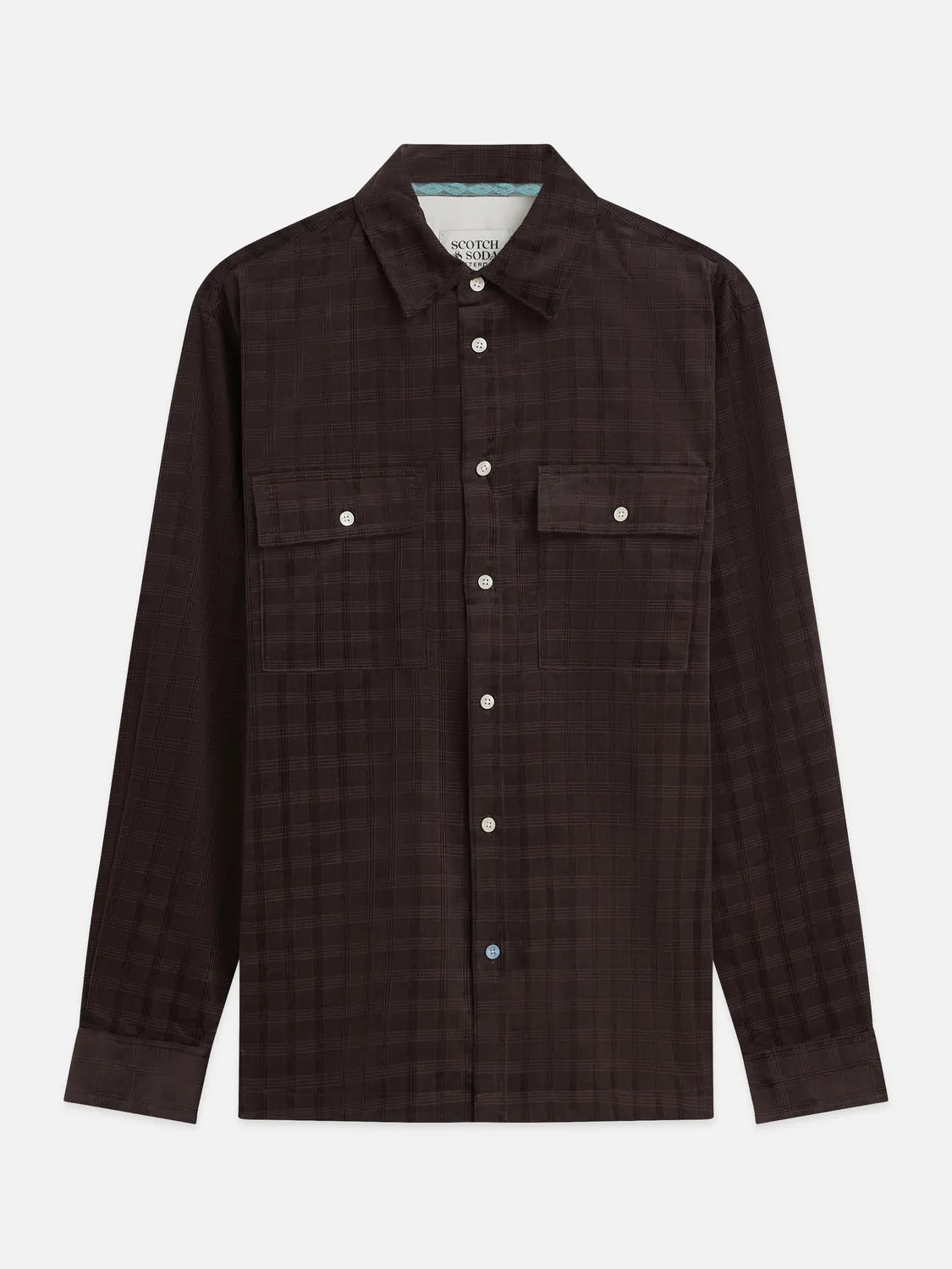 Corduroy Checked Relaxed-Fit Shirts