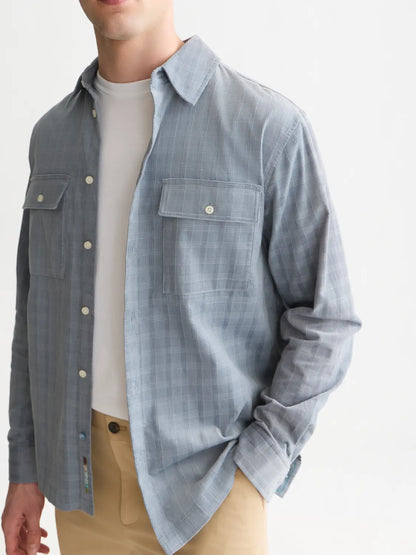 Corduroy Checked Relaxed-Fit Shirt