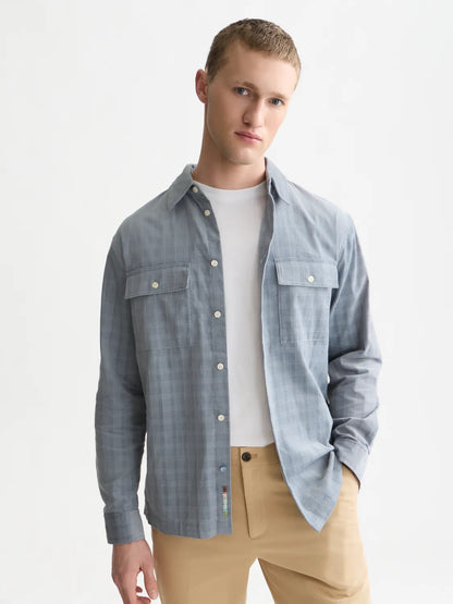 Corduroy Checked Relaxed-Fit Shirt
