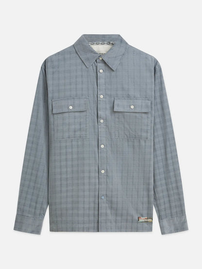 Corduroy Checked Relaxed-Fit Shirt