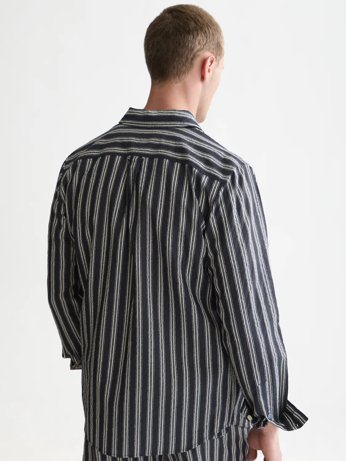 Textured Striped Regular-Fit Shirt