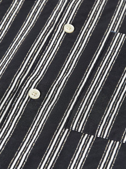 Textured Striped Regular-Fit Shirt