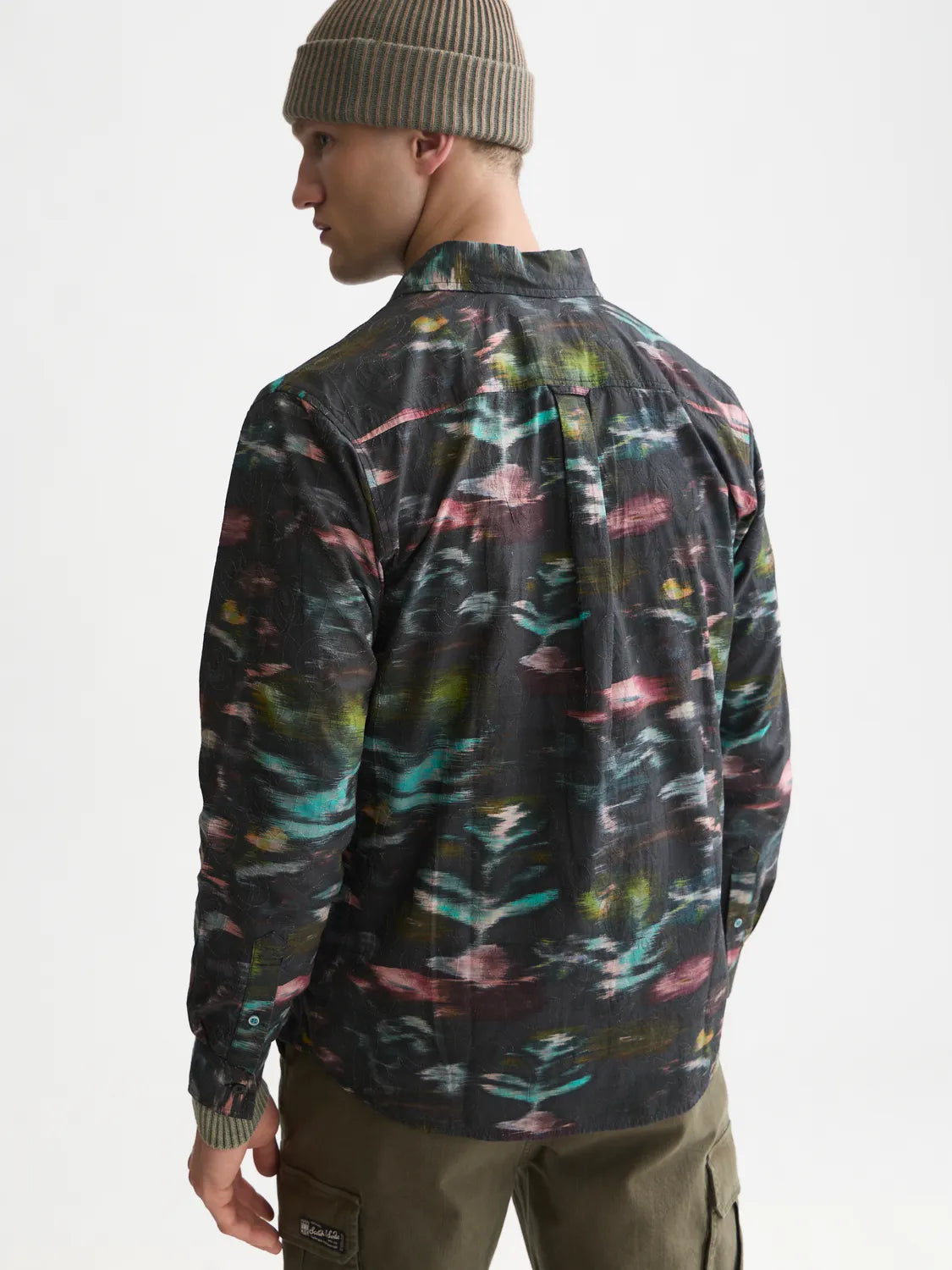 Printed Embroidered Relaxed-Fit Shirt