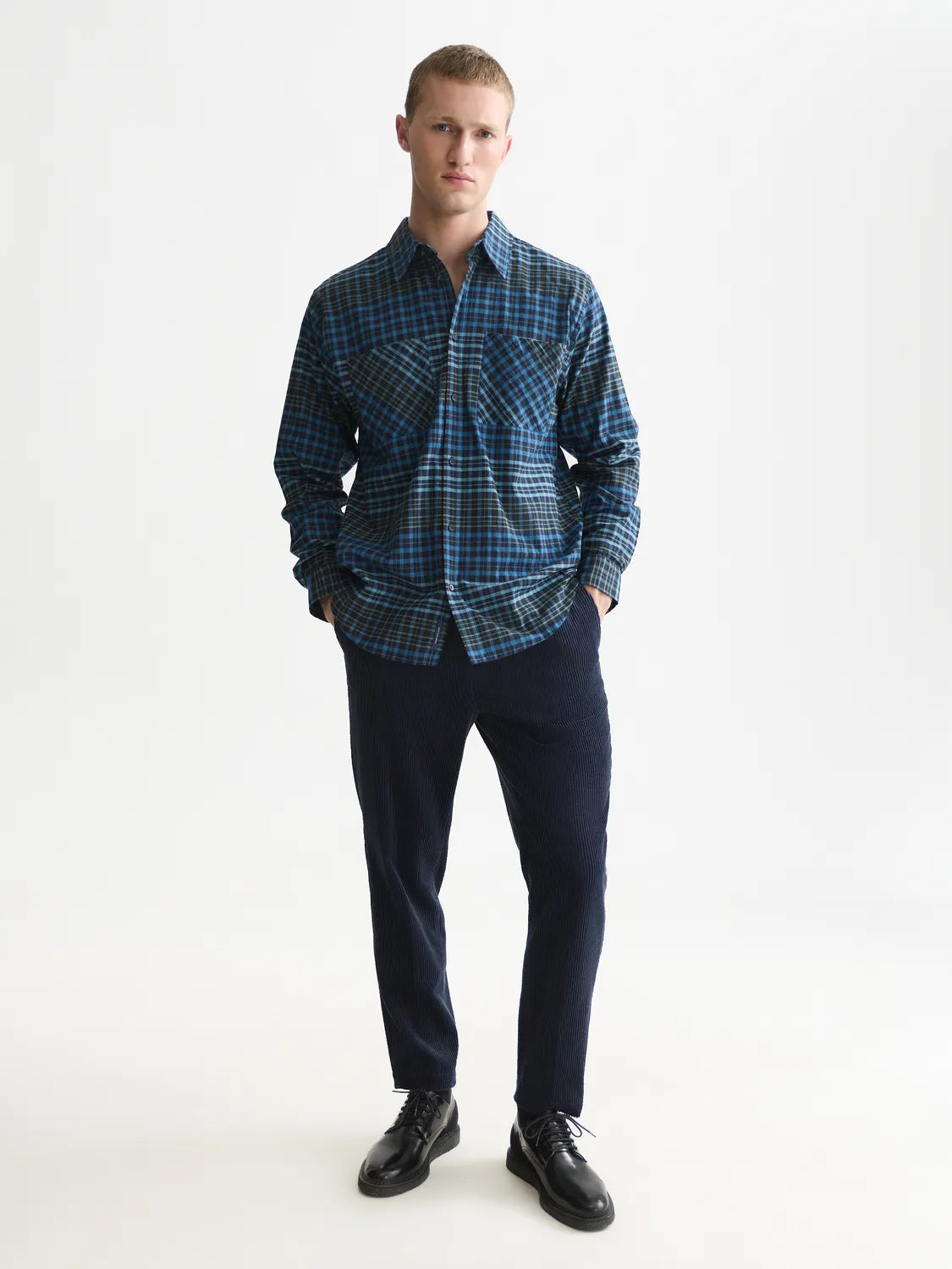 Flannel Checked Relaxed-Fit Shirt