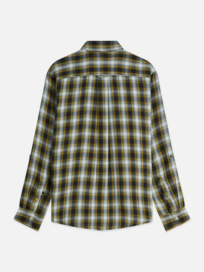 Double-Faced Check Relaxed-Fit Shirt