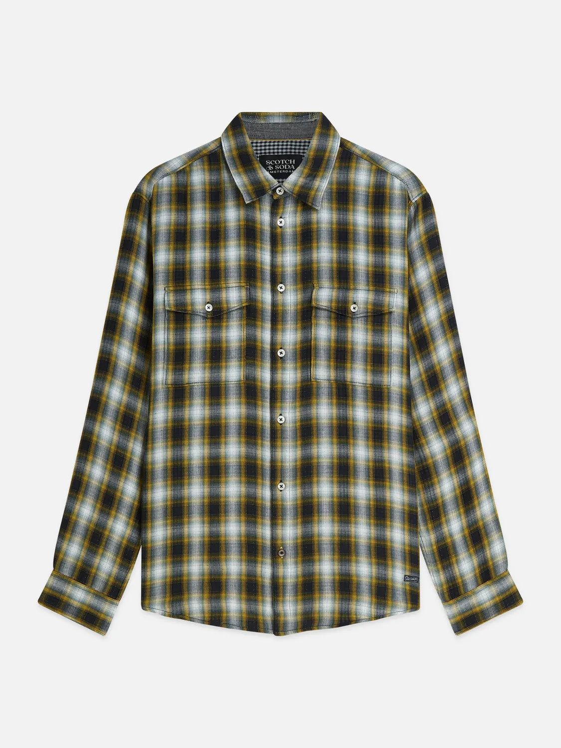 Double-Faced Check Relaxed-Fit Shirt