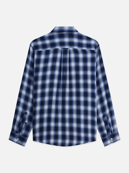 Double-Faced Check Relaxed-Fit Shirt
