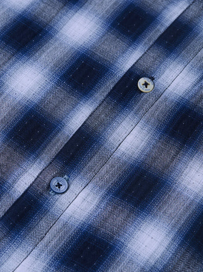 Double-Faced Check Relaxed-Fit Shirt