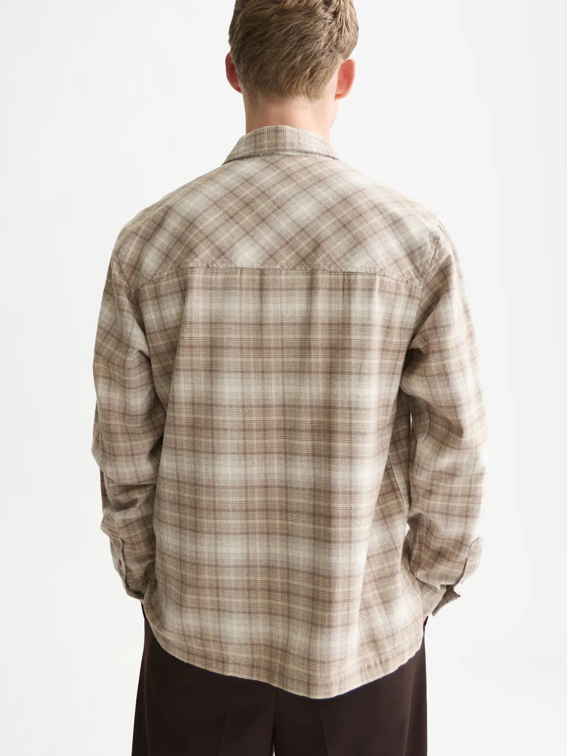 Flannel Checked Relaxed-Fit Shirt