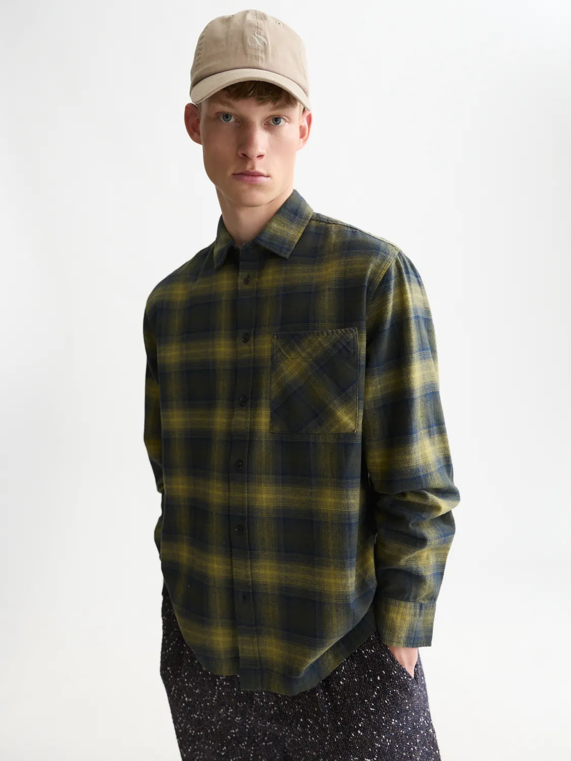 Flannel Checked Relaxed-Fit Shirt