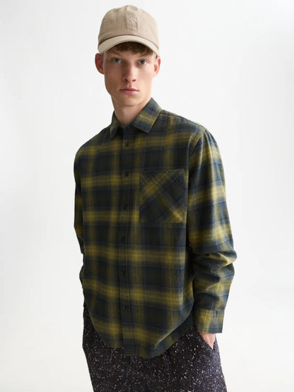 Flannel Checked Relaxed-Fit Shirt