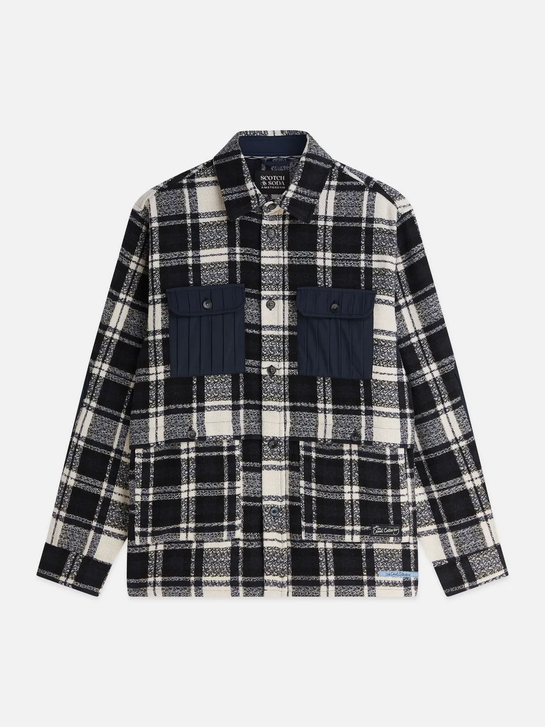 Patchwork Relaxed-Fit Overshirt