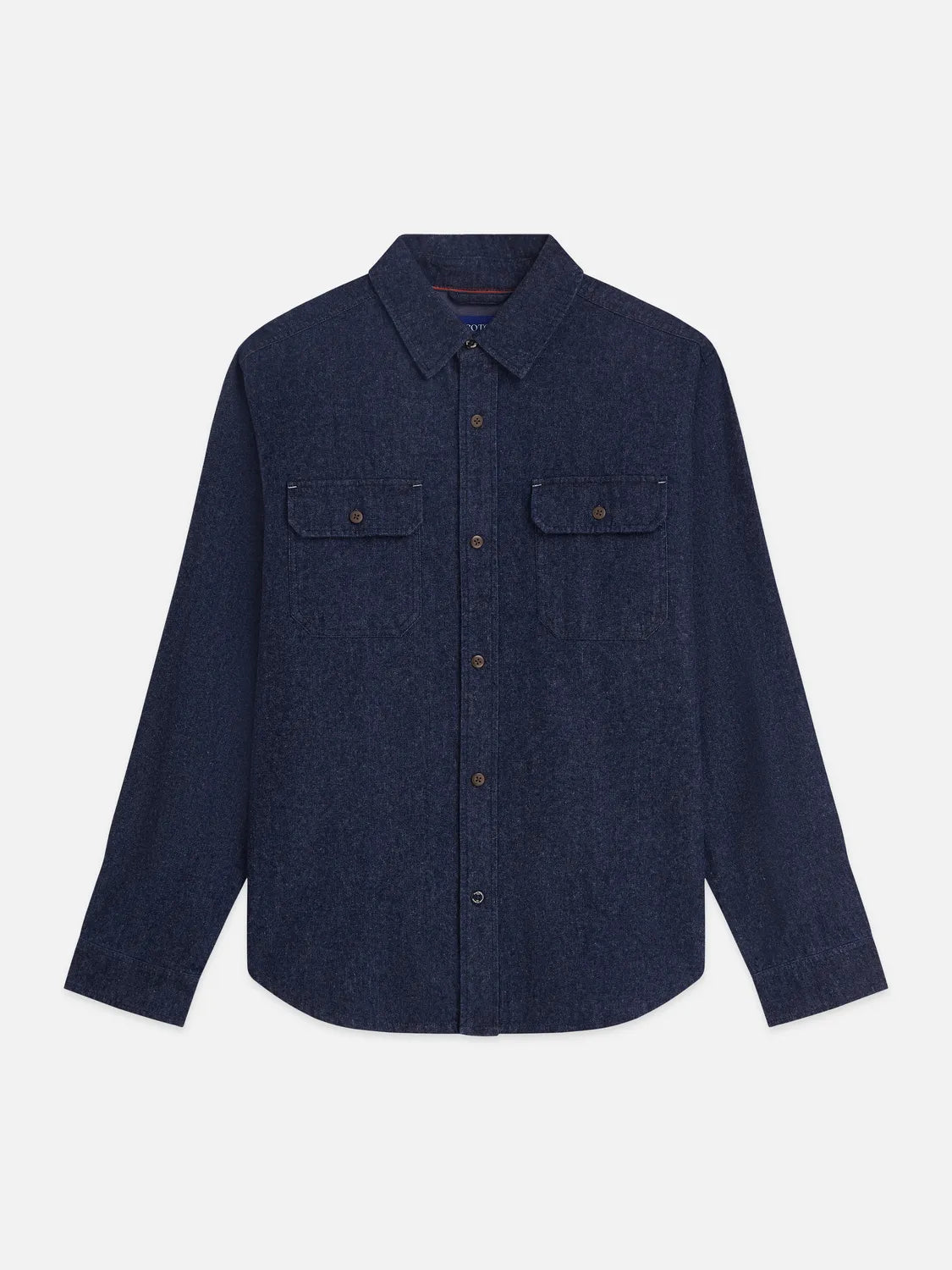 Denim Flannel Relaxed-Fit Overshirt