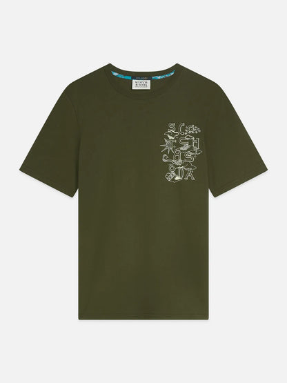 Left Chest Artwork Regular-Fit T-Shirt