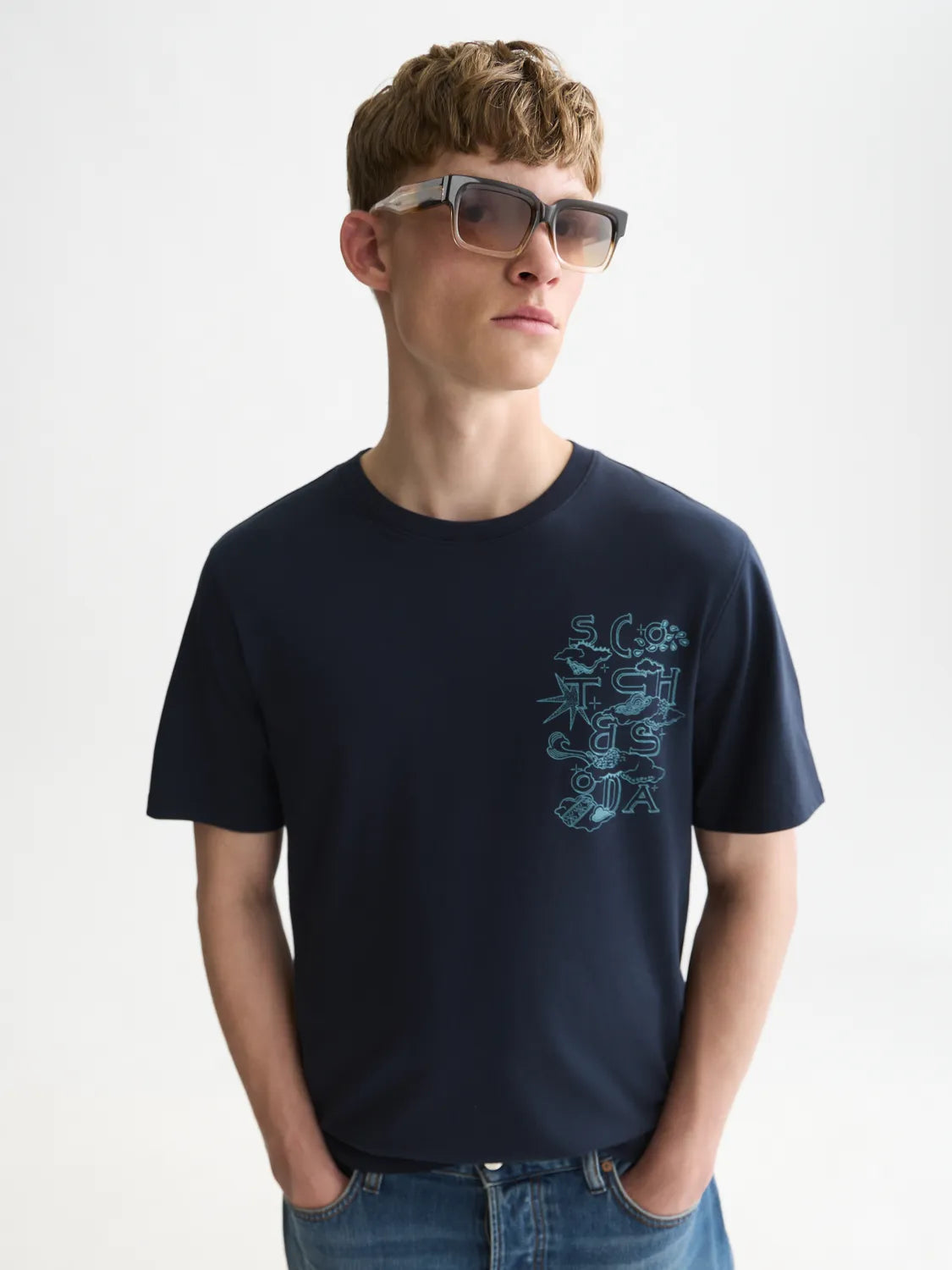 Left Chest Artwork Regular-Fit T-Shirt