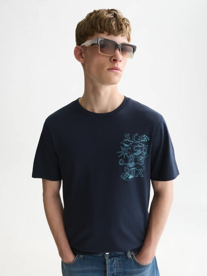 Left Chest Artwork Regular-Fit T-Shirt