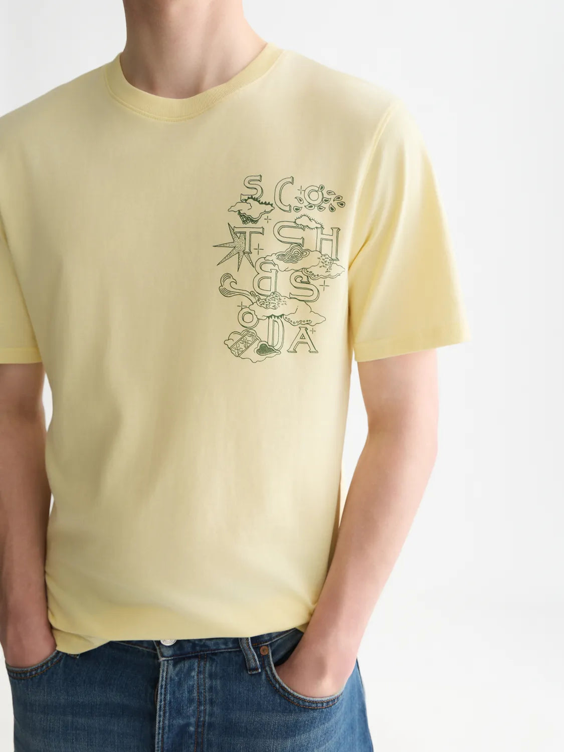 Left Chest Artwork Regular-Fit T-Shirt
