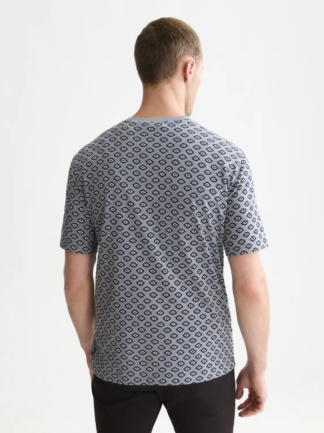 Micro Printed Regular-Fit T-Shirt