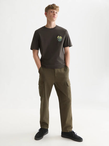Front And Back Artwork Regular-Fit T-Shirt