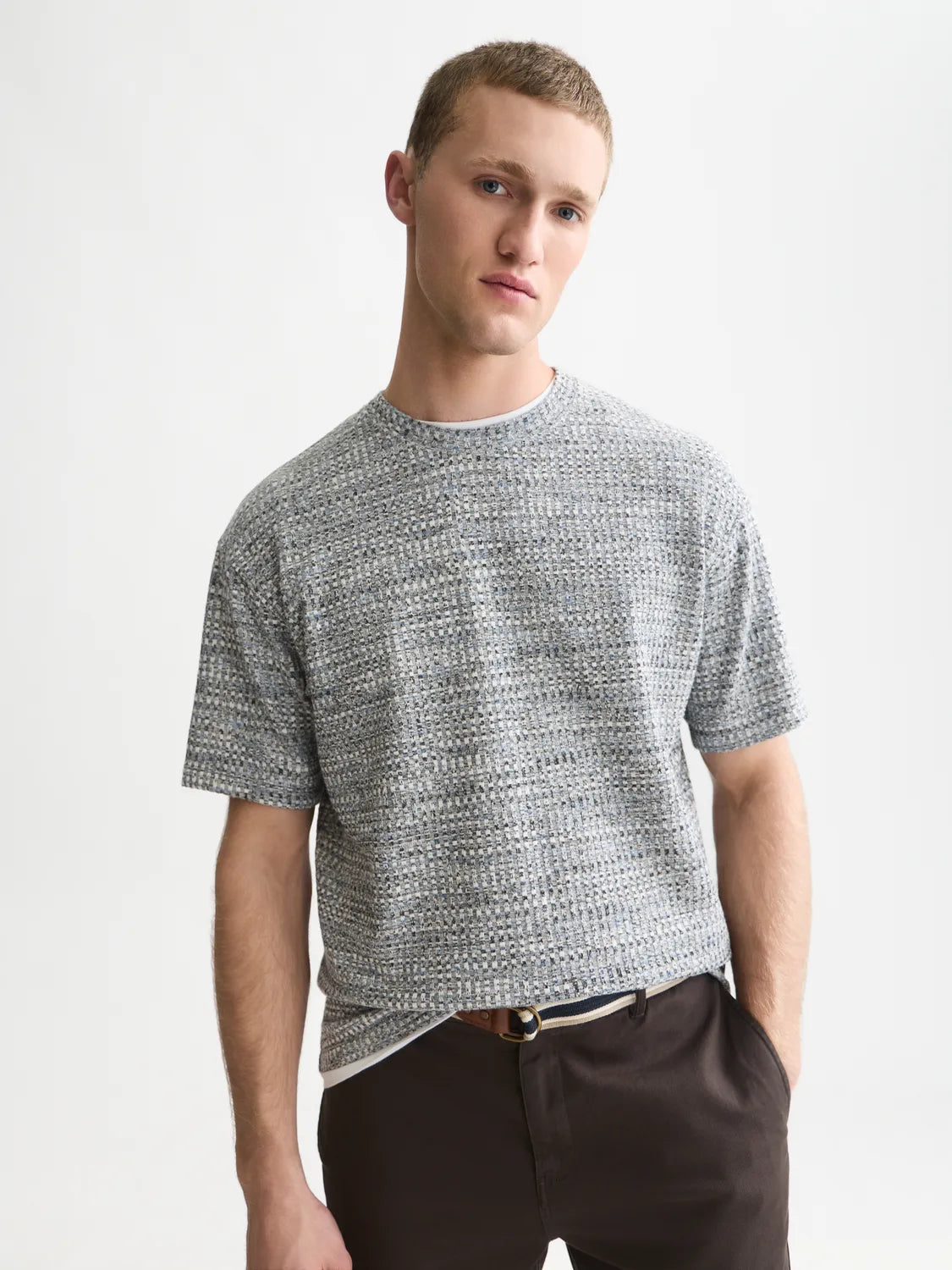 Jacquard Relaxed-Fit T-Shirt