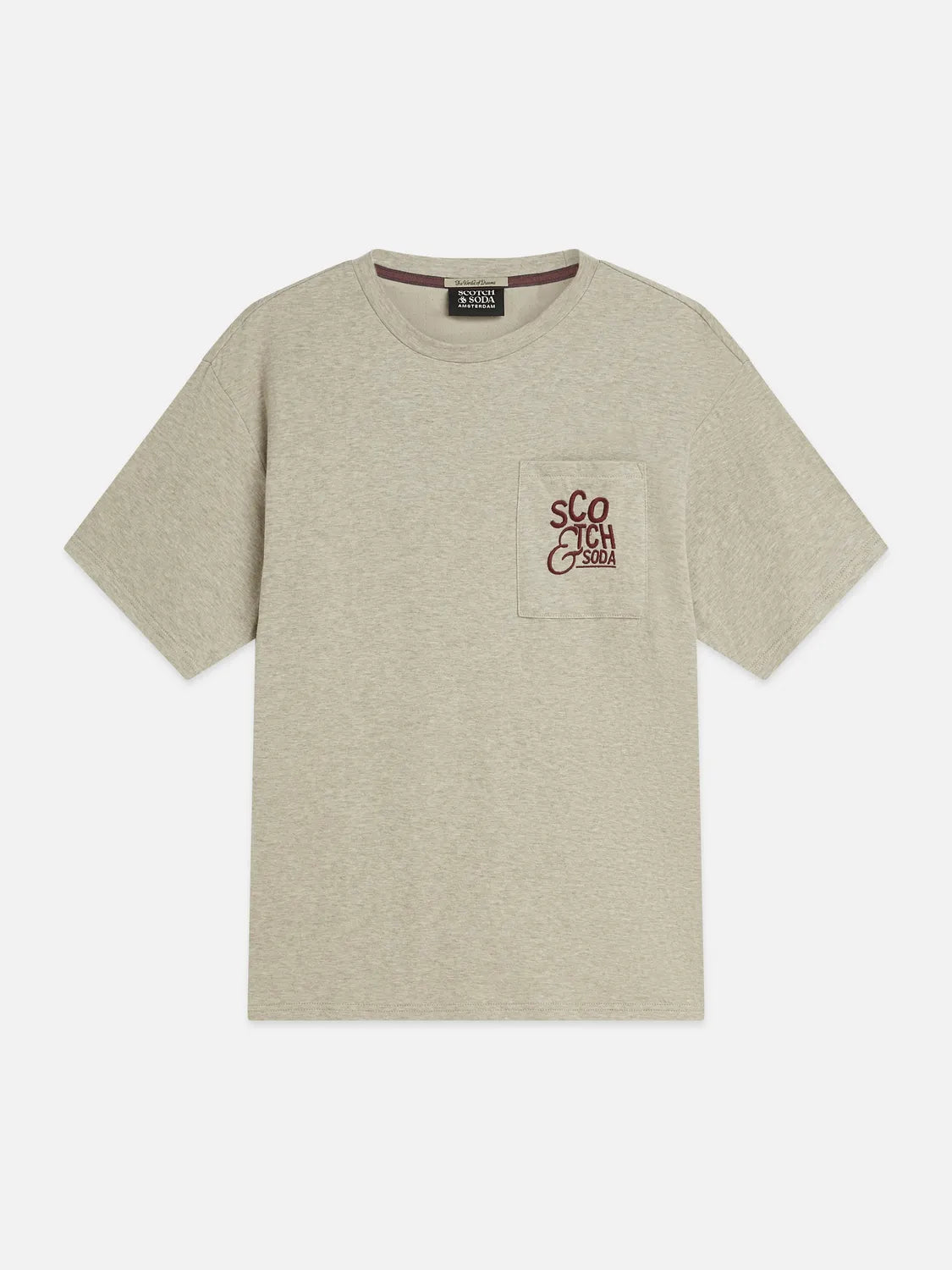 Bonded Chest Pocket And Artwork Relaxed-Fit T-Shirt