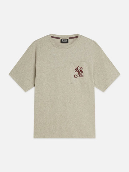 Bonded Chest Pocket And Artwork Relaxed-Fit T-Shirt