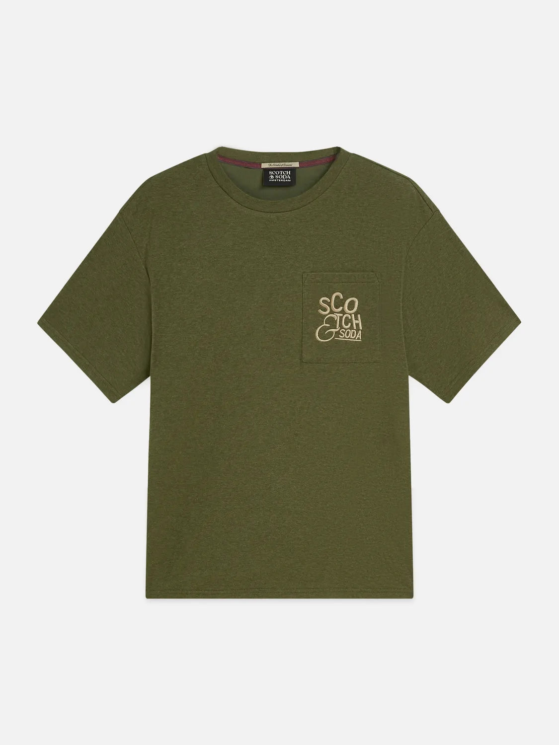 Bonded Chest Pocket And Artwork Relaxed-Fit T-Shirt