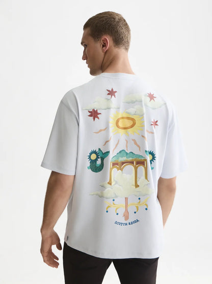Front And Back Artwork Loose-Fit T-Shirt
