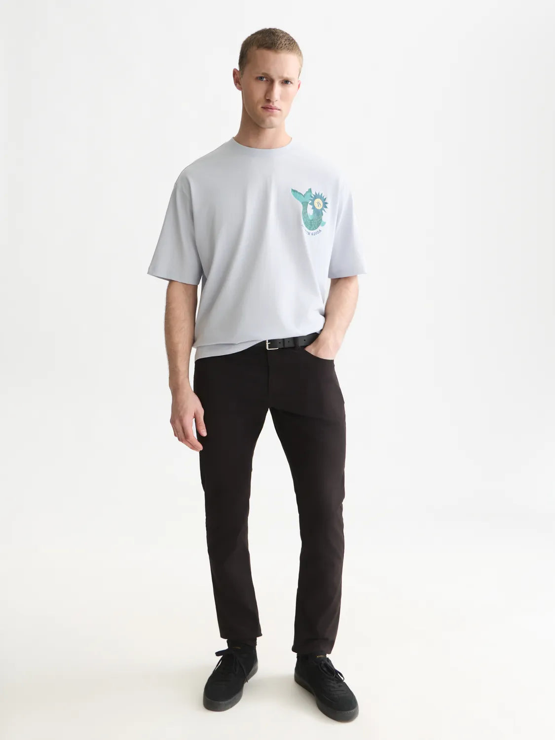 Front And Back Artwork Loose-Fit T-Shirt