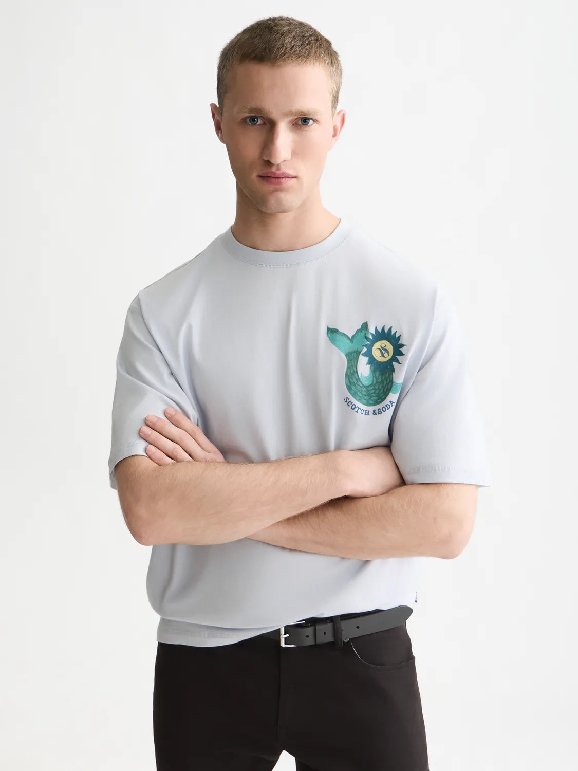 Front And Back Artwork Loose-Fit T-Shirt