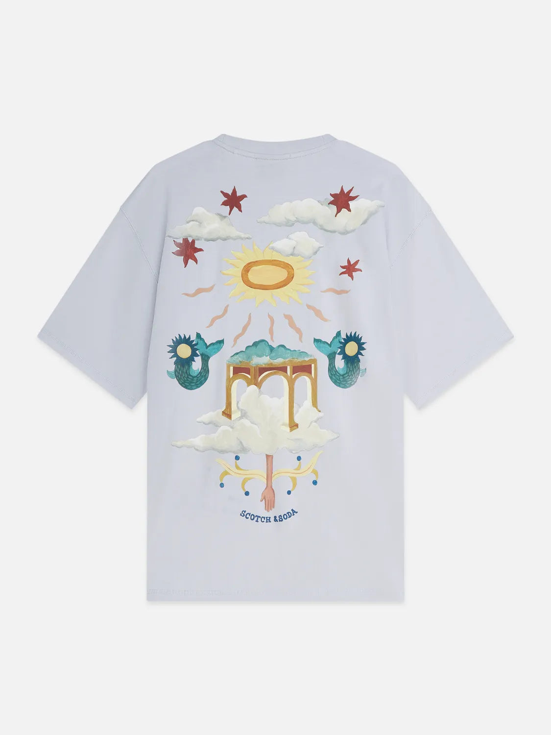 Front And Back Artwork Loose-Fit T-Shirt