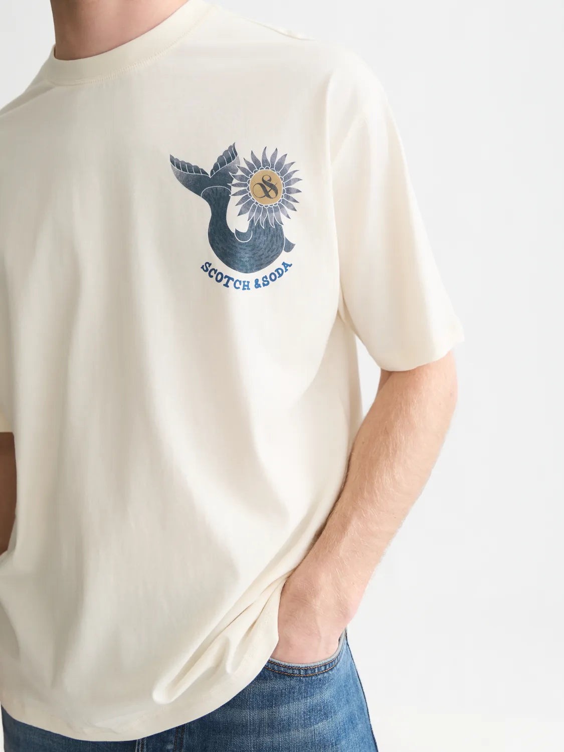 Front And Back Artwork Loose-Fit T-Shirt