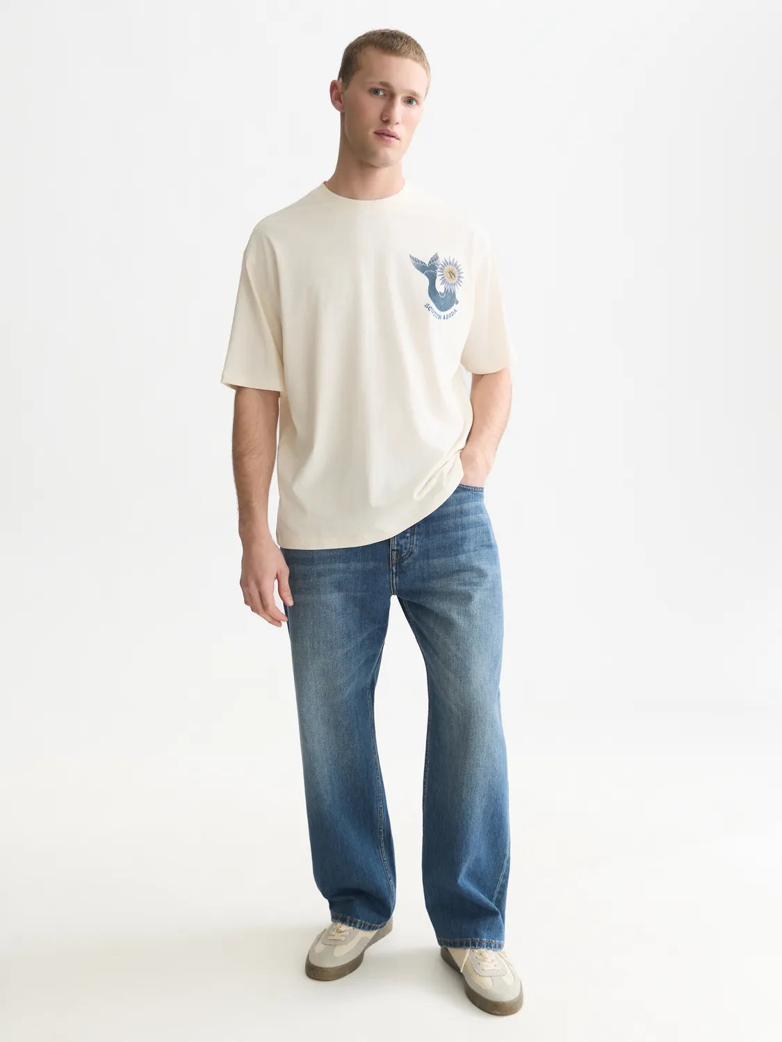 Front And Back Artwork Loose-Fit T-Shirt