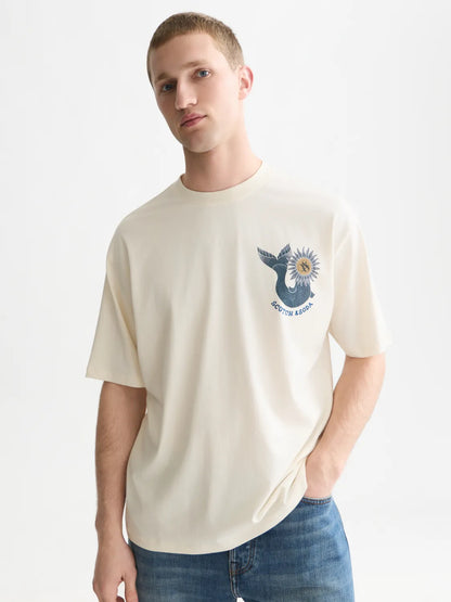 Front And Back Artwork Loose-Fit T-Shirt