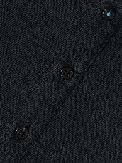 Henley Slub Regular-Fit Long Sleeved T-Shirt