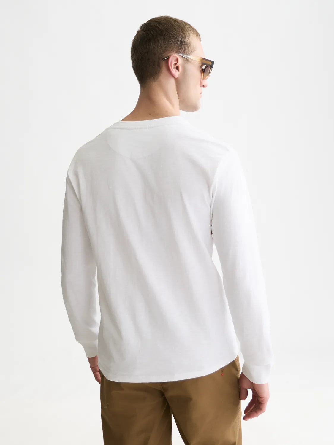 Henley Slub Regular-Fit Long Sleeved T-Shirt