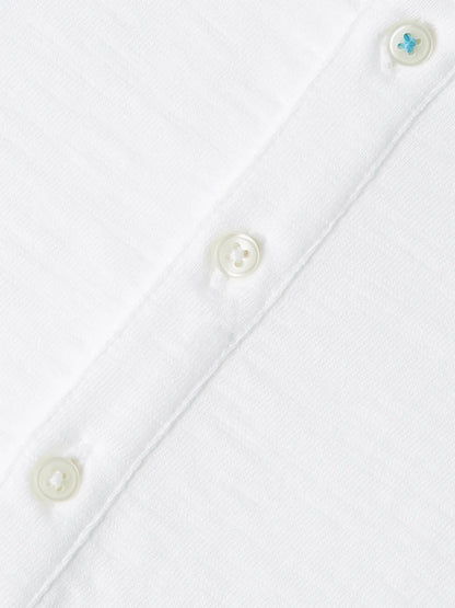 Henley Slub Regular-Fit Long Sleeved T-Shirt